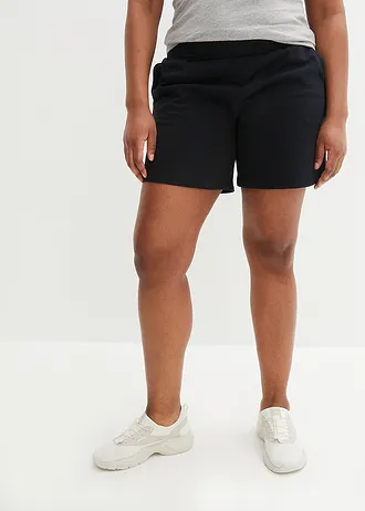Sweat short, Kleur: zwart