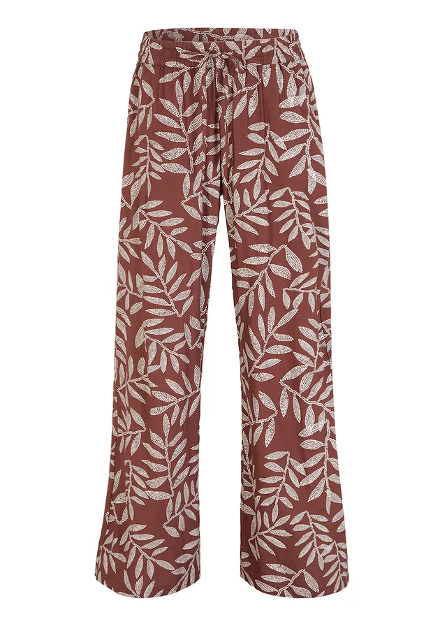 Pantaloni palazzo din vîscoză durabilă