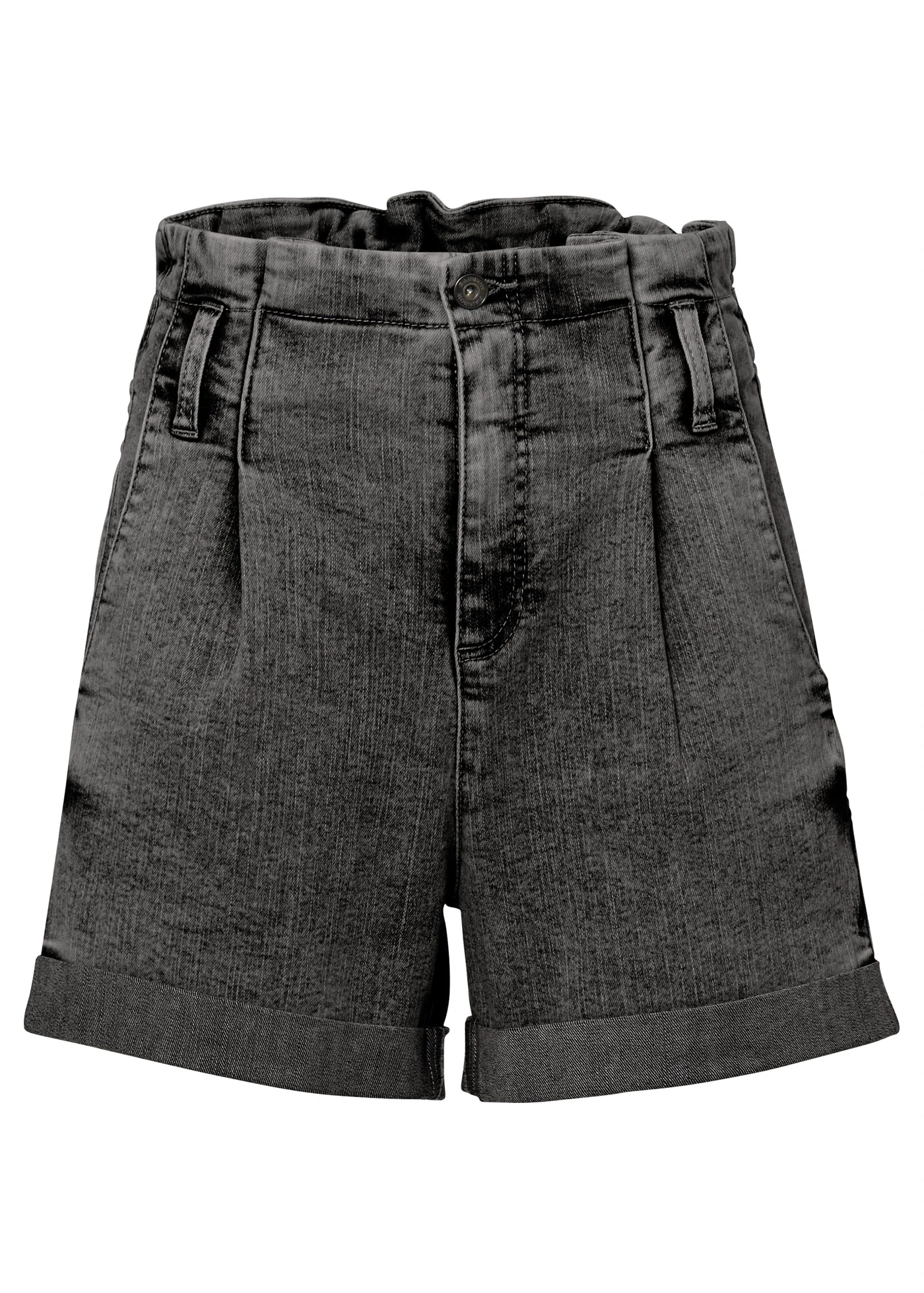 Džínové šortky Paperbag • černý denim • bonprix obchod