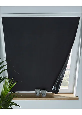 Verduisterende raamfolie met klittenband • zwart • bonprix online shop