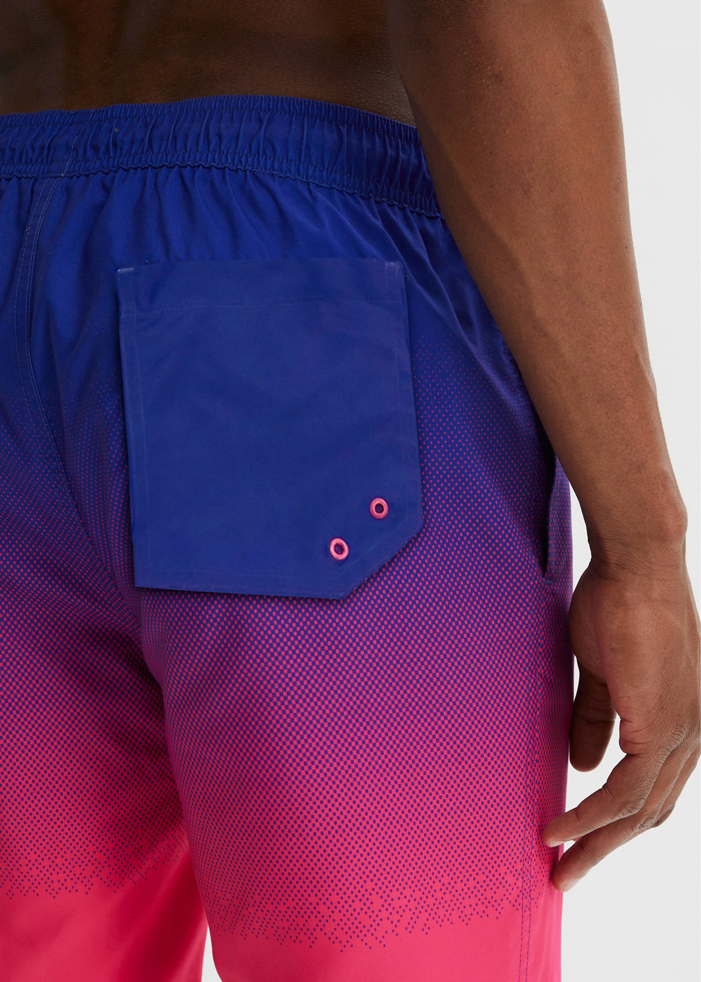 Strandbermuda met kleurverloop, regular fit • saffierblauw-donkerpink • bonprix online shop