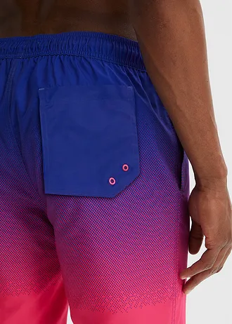 Strandbermuda met kleurverloop, regular fit • saffierblauw-donkerpink • bonprix online shop