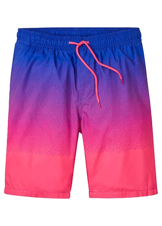 Strandbermuda met kleurverloop, regular fit • saffierblauw-donkerpink • bonprix online shop