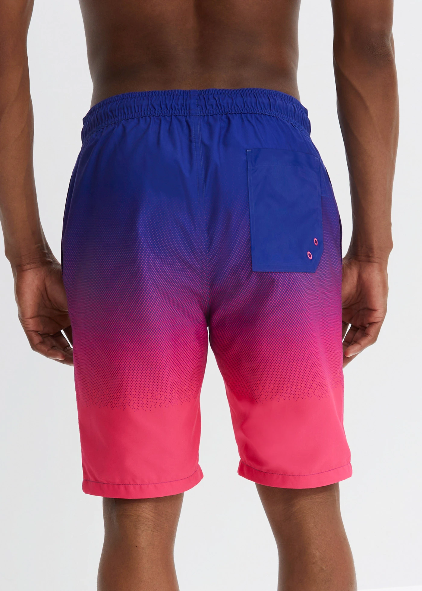 Strandbermuda met kleurverloop, regular fit • saffierblauw-donkerpink • bonprix online shop