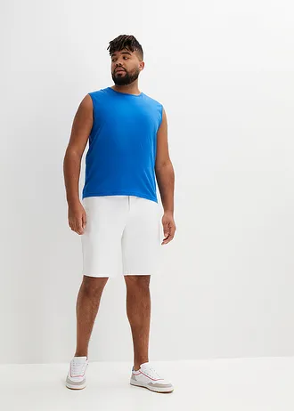 Muscle shirt (set van 3), Kleur: oranje+azuurblauw+parelblauw