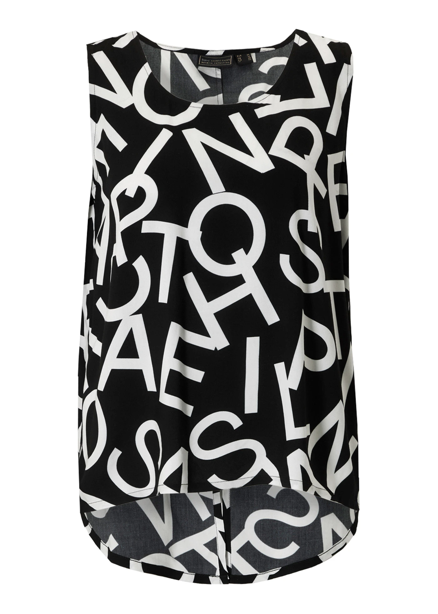 Halenkový top ze splývavé viskózy • bílá + černá • bonprix obchod