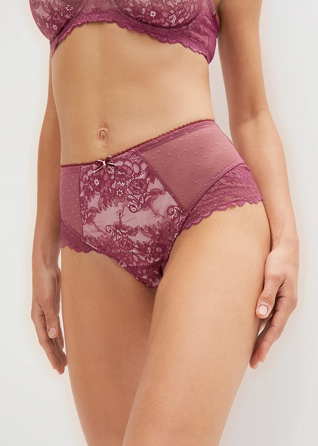 Culotte Maxi avec dentelle • myrtille/rose nacré • product-page.page-title-suffix