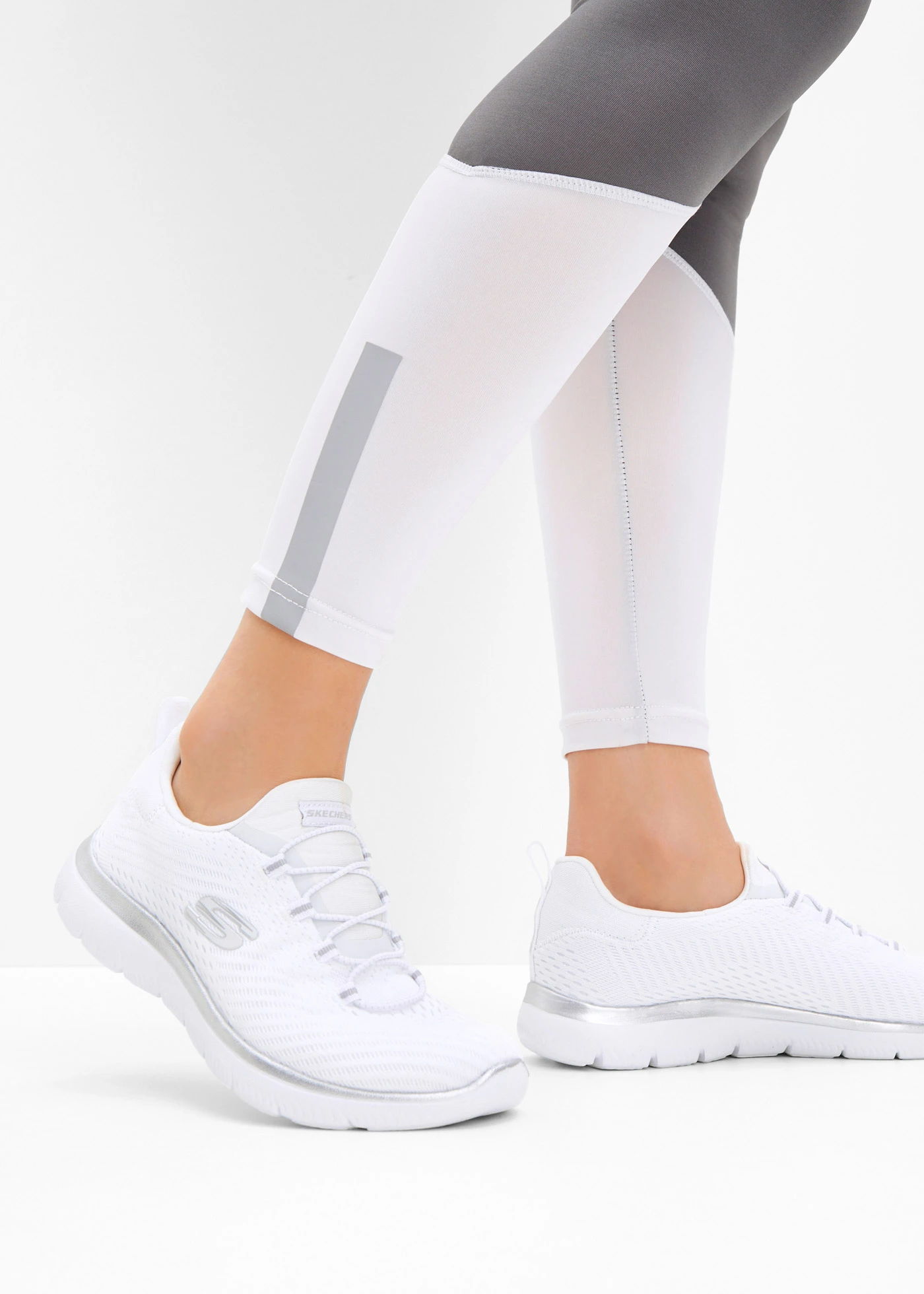 Tenisky značky Skechers s paměťovou pěnou • bílá • bonprix obchod