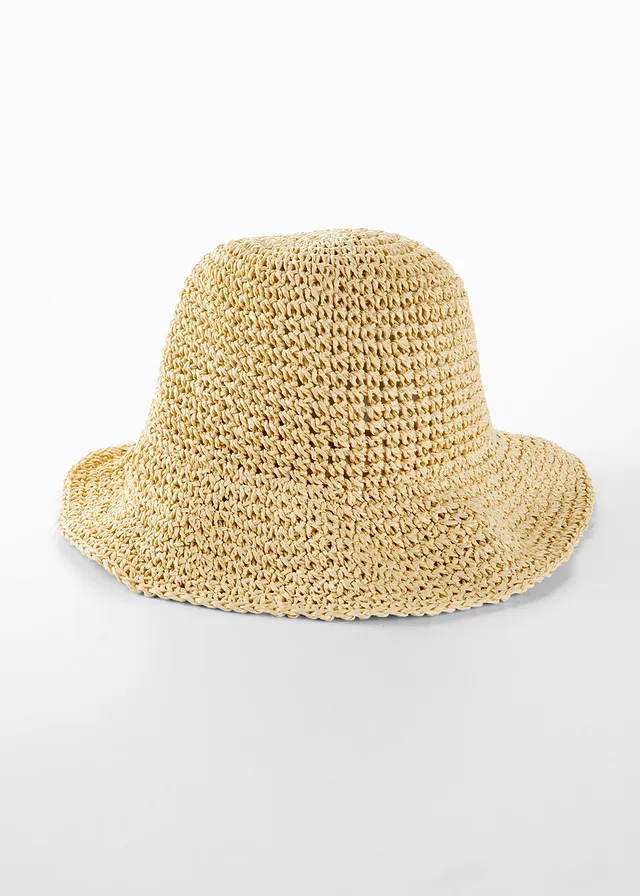 Bob en paille de papier • écru • Boutique bonprix