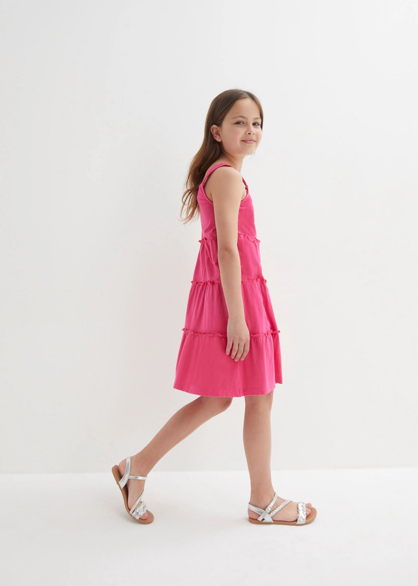 Robe estivale fille • fuchsia foncé • Boutique bonprix