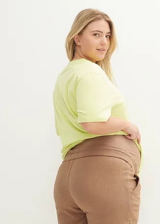 Mousseline zwangerschapsshort • donkerblauw plus size • bonprix online shop