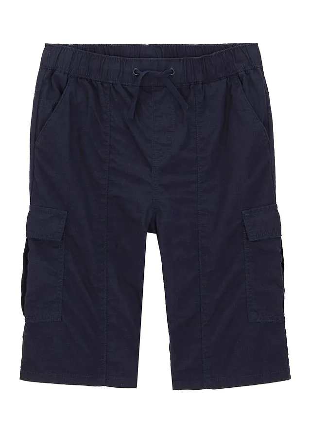Jongens cargo bermuda van puur katoen, regular fit, Kleur: donkerblauw