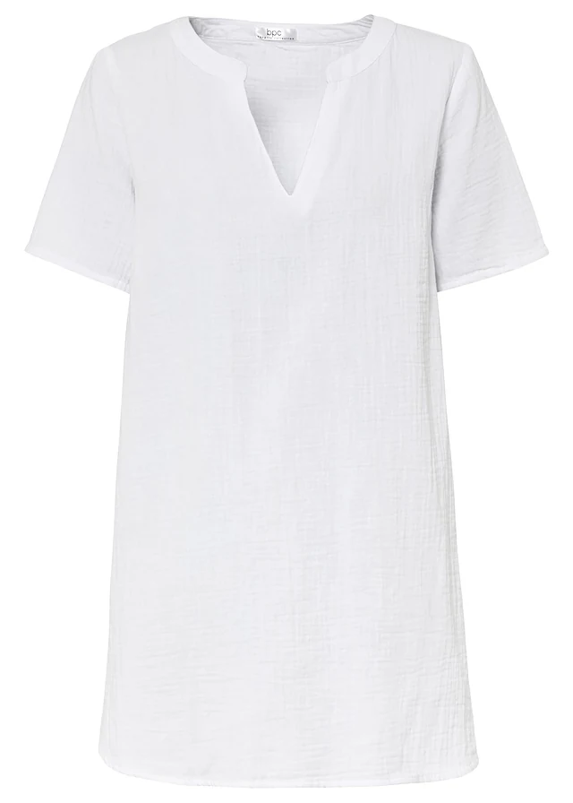 Tunique longue en gaze 100% coton