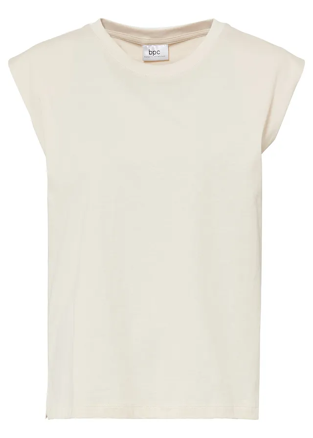 Oversize tričko z čisté organické bavlny • šedobéžová • bonprix obchod