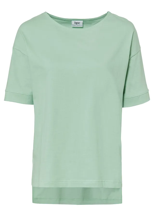 Oversized T-shirt met splitten opzij • schaduwgrijs • bonprix online shop