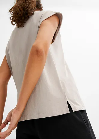 Overseized shirt van biologisch katoen • lichtgrijs • bonprix online shop