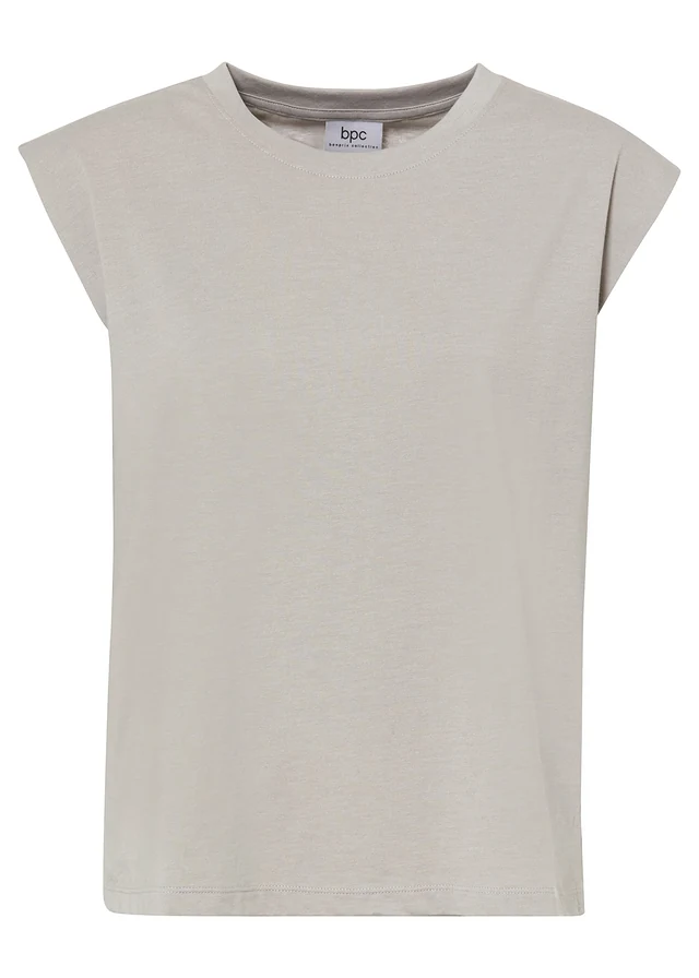 Bluză oversize din bumbac organic 100%, culoare: gri deschis