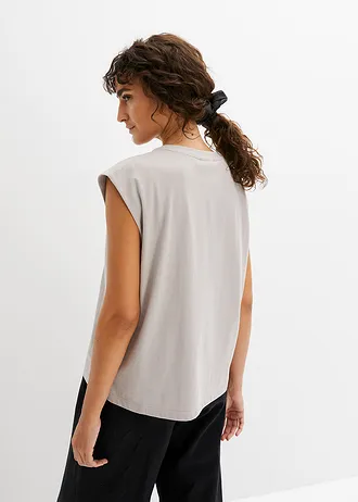 Bluză oversize din bumbac organic 100% • gri deschis • magazin bonprix