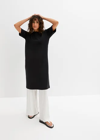 Lot de 2 robes T-shirt, Couleur: gris vert + noir