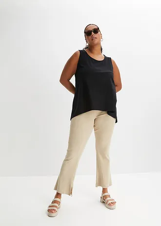 Top en coton, Couleur: noir