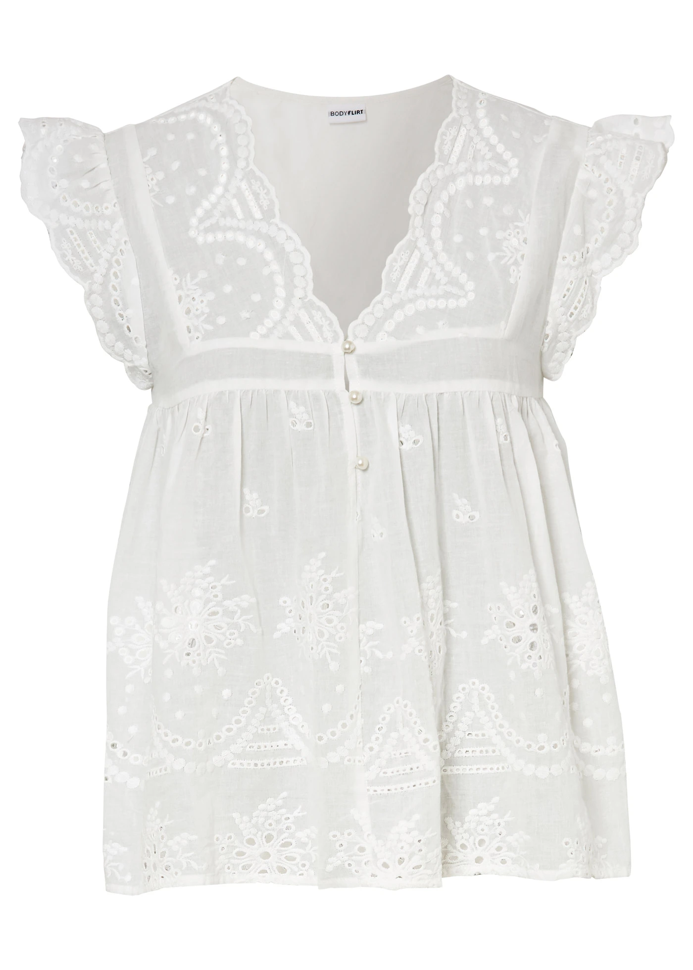 Blouse 100% coton • blanc • Boutique bonprix