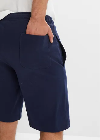Bermuda regular en jersey • bleu foncé imprimé • Boutique bonprix