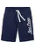 Jersey bermuda, Kleur: donkerblauw met print