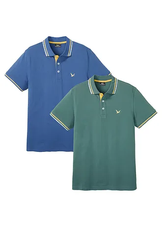 Tricou polo pique din bumbac 100% (set/2 buc.)
