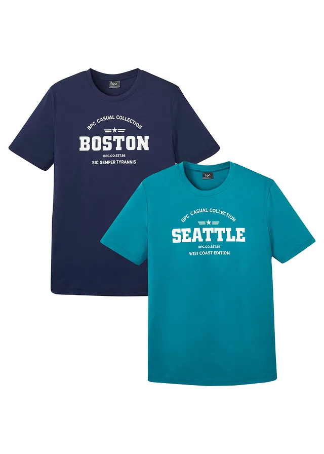 Lot de 2 T-shirts 100% coton