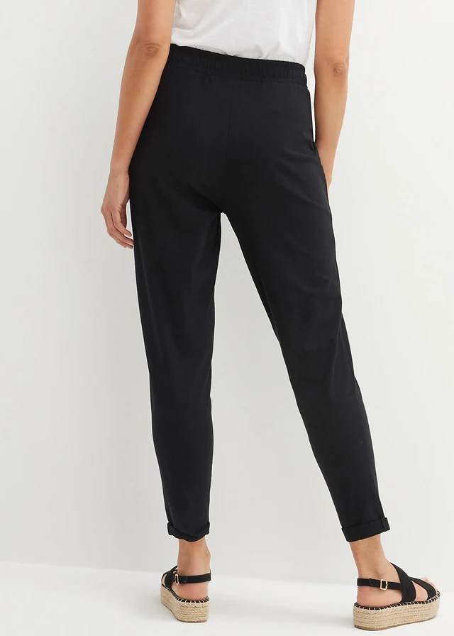 Pantalon en jersey coton extensible • noir • product-page.page-title-suffix