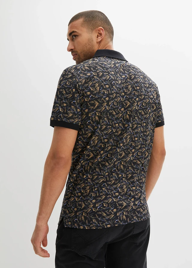 Polo manches courtes, Couleur: noir