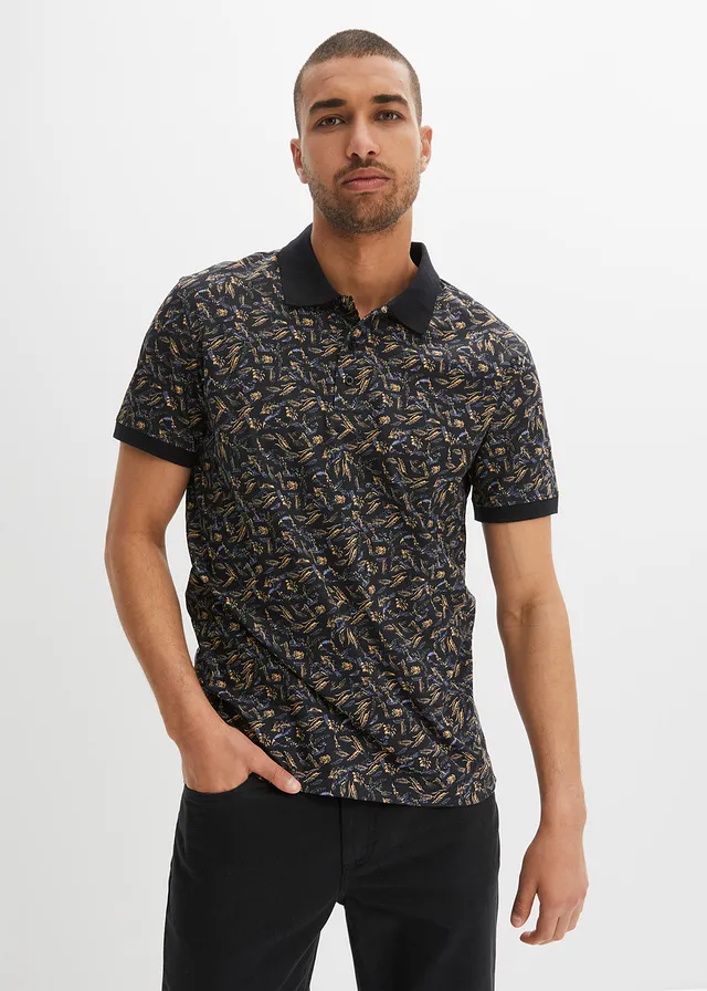 Polo manches courtes, Couleur: noir
