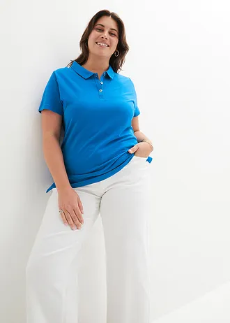 Poloshirt, Kleur: azuurblauw