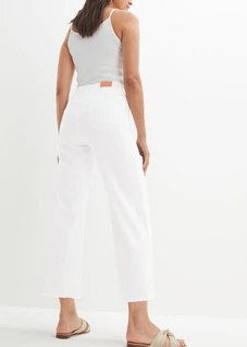 7/8 jeans, wide fit • wit twill • bonprix online shop