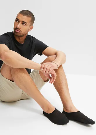 Lot de 5 paires de protège-pieds rafraîchissants • blanc + noir • Boutique bonprix