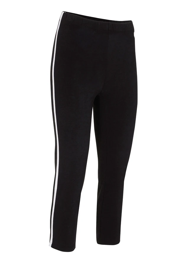Legging de sport, longueur 3/4, Couleur: noir