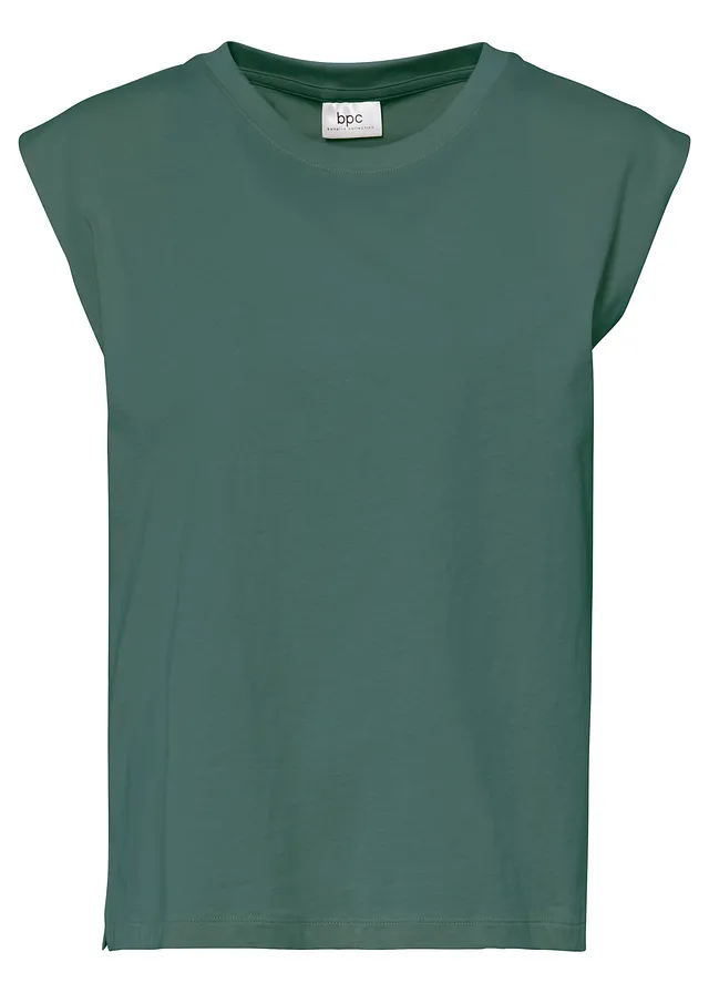 Overseized shirt van biologisch katoen, Kleur: grijsgroen