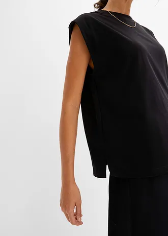 Oversize tričko z čisté organické bavlny • černá • bonprix obchod