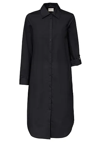 Robe-chemise en popeline de coton