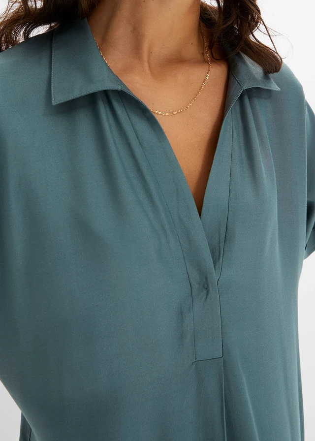 Robe col chemise à poches • gris vert • product-page.page-title-suffix