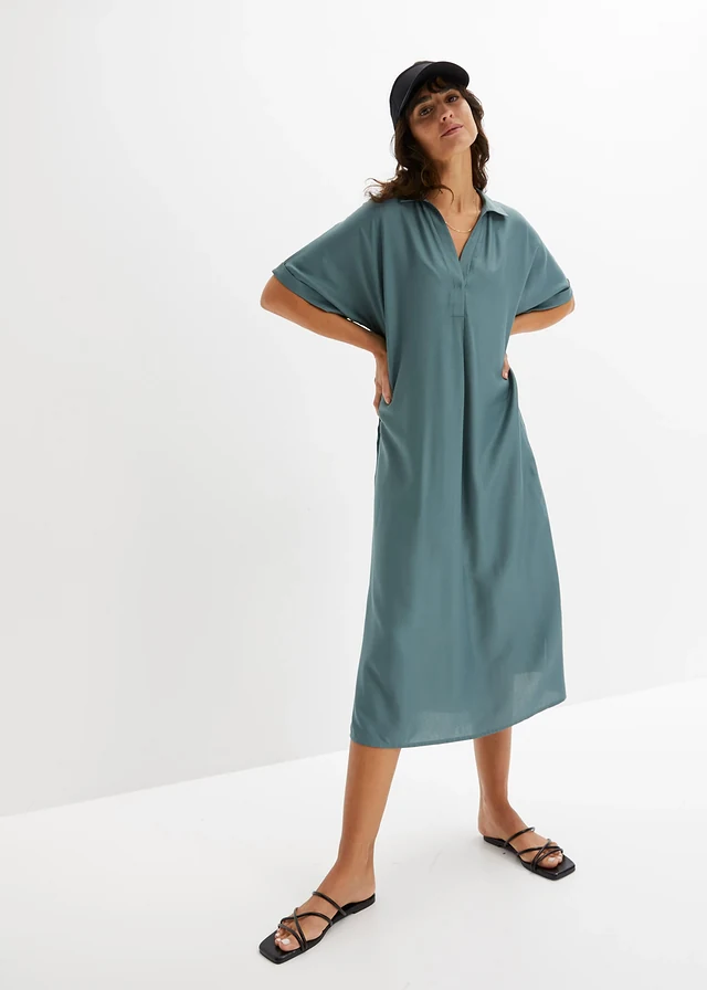 Robe col chemise à poches • gris vert • product-page.page-title-suffix