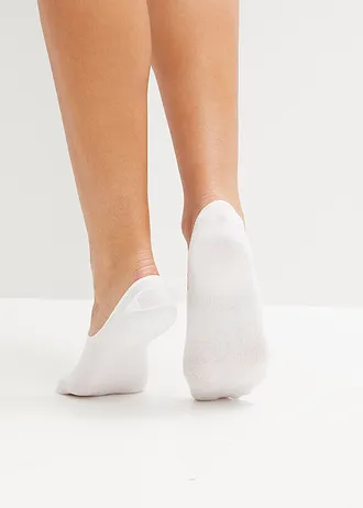 Kousenvoetjes (6 paar) met siliconen strip • zwart+wit • bonprix online shop