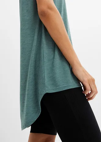 Hosszú póló viszkóz keverékből • szürkészöld • bonprix áruház