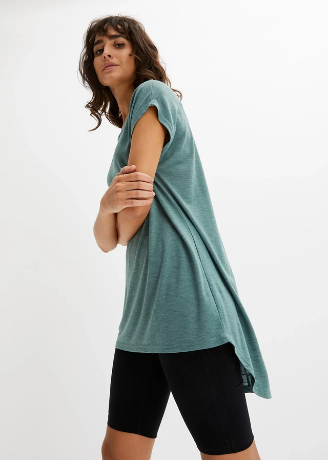 Longshirt in een viscosemix • grijsgroen • product-page.page-title-suffix