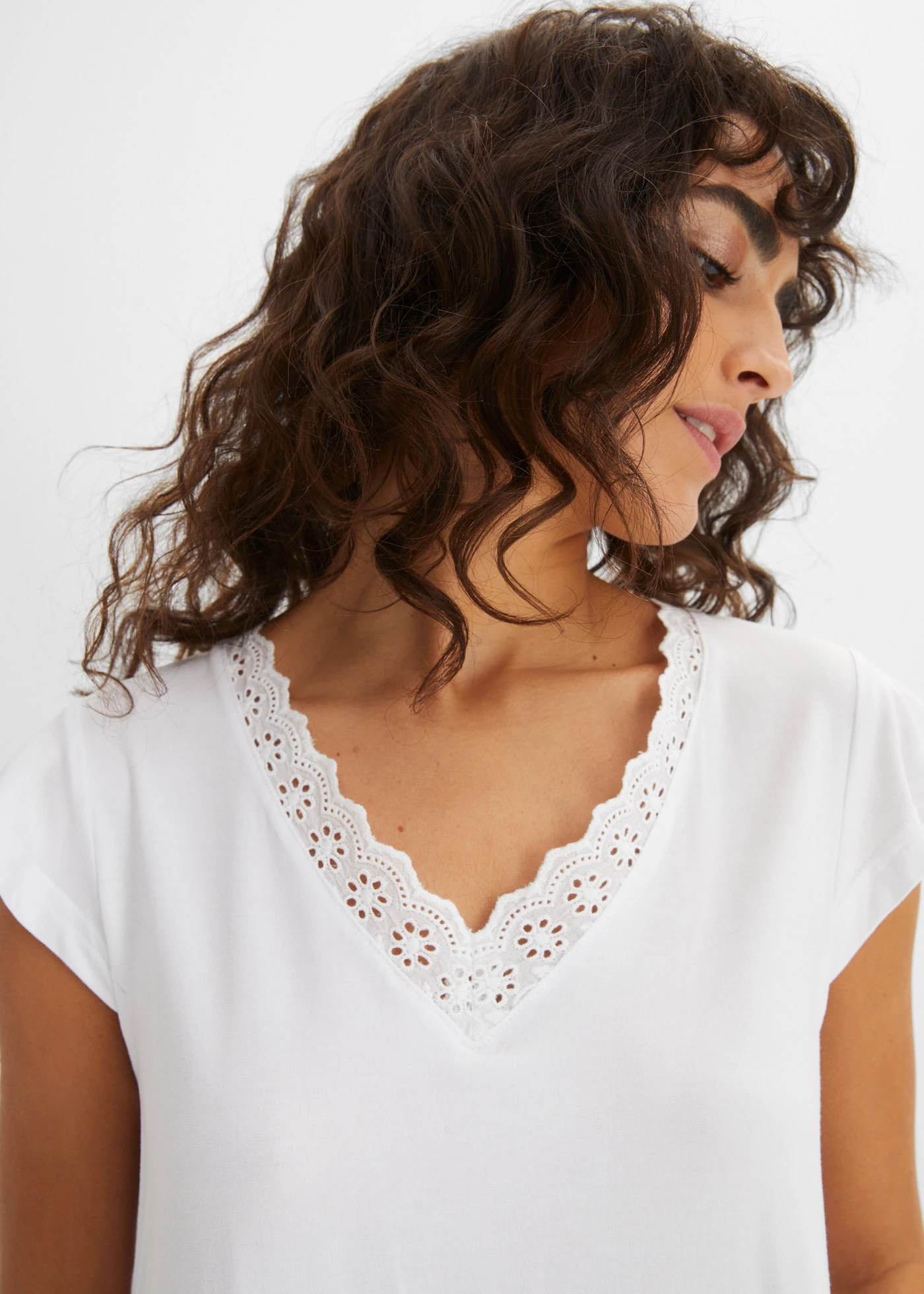 Shirt in een viscose-mix • wit • bonprix online shop