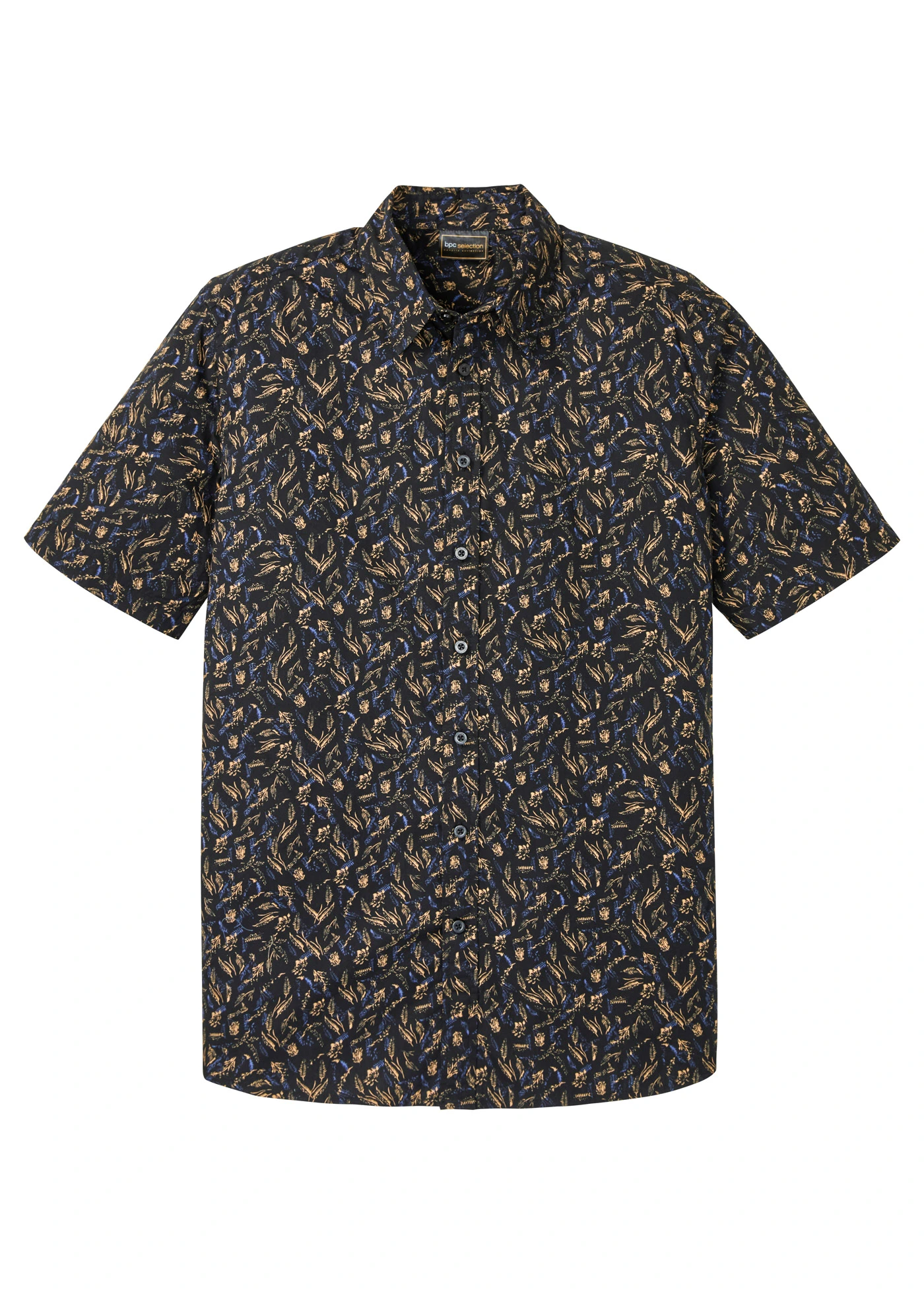 Chemise manches courtes 100% coton • noir • Boutique bonprix