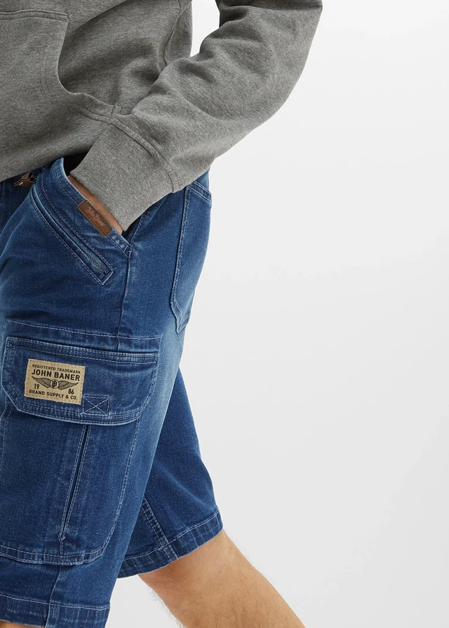 Bermuda en jean extensible, Regular • bleu moyen denim • product-page.page-title-suffix