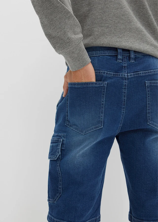 Bermuda en jean extensible, Regular • bleu moyen denim • product-page.page-title-suffix