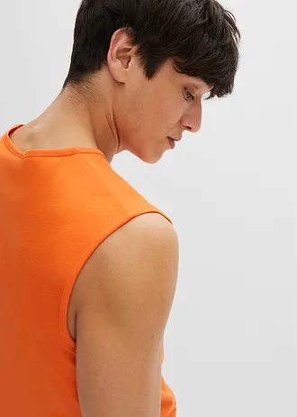 Muscle shirt (set van 3) • oranje+azuurblauw+parelblauw • bonprix online shop