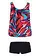 Tankini (ens. 2 pces), Couleur: bleu-rouge-rose graphique